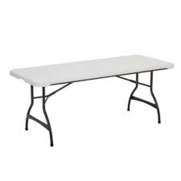 6' white table